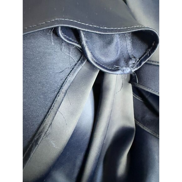 David's Bridal Galina Signature Womens Gown 14 Blue Satin Mermaid Off Shoulder - Picture 14 of 14